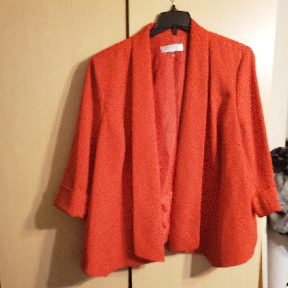 Womens Kasper orange jacket  size 22w